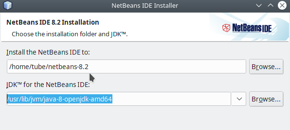 netbeans 8.2 and jdk